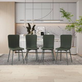 OSLO Modern Scoop-Back Dining Chairs in Chunky Woven Fabric with Matching Metal Legs