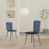 OSLO Modern Scoop-Back Dining Chairs in Chunky Woven Fabric with Matching Metal Legs