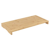 Large Raised Bamboo Chopping Board w/ Juice Groove