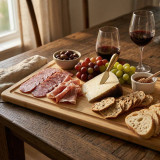 Large Raised Bamboo Chopping Board w/ Juice Groove