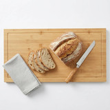 Large Raised Bamboo Chopping Board w/ Juice Groove