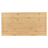 Large Raised Bamboo Chopping Board w/ Juice Groove