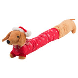 Christmas Sausage Dog Draught Excluder