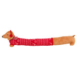Christmas Sausage Dog Draught Excluder