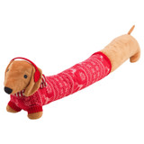 Christmas Sausage Dog Draught Excluder