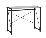 Wooden Industrial Style Folding Desk with Steel Frame