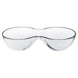 LUXE Crystallin Divided Snack Bowl 2/3 Section Serving Dish