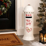 Christmas Santa Letter Post Box 53cm Metal