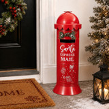 Christmas Santa Letter Post Box 53cm Metal