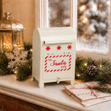 Christmas Metal Mailbox Santa Letters Table Decoration