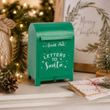Christmas Metal Mailbox Santa Letters Table Decoration