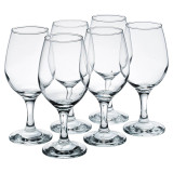 6 Craft Beer Glasses Stemmed Tulip Draught Ale Lager Goblet