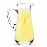 Glass Serving Jug 1.25L/2.5L Ice Lip Water Pitcher