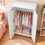 125cm 2 Door Wardrobe Hanging Rail