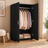 125cm 2 Door Wardrobe Hanging Rail