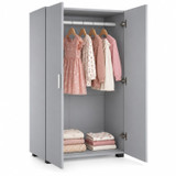 125cm 2 Door Wardrobe Hanging Rail