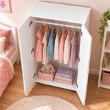 125cm 2 Door Wardrobe Hanging Rail