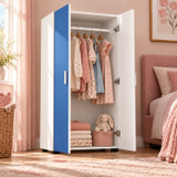 125cm 2 Door Wardrobe Hanging Rail