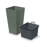 FURU Square Tall Planters with Inserts - 45x24x24 cm