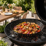 Black Barbecue Non Stick BBQ Pan