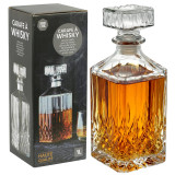 1L Round Glass Whisky Decanter Premium Crystal