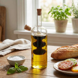 200/250ml 2 In 1 Glass Olive Oil And Vinegar