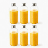 1/3/6 x 1L Glass Water Juice Bottles