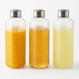 1/3/6 x 1L Glass Water Juice Bottles