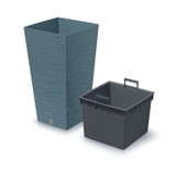 FURU Square Tall Planters with Insert - 55x29.5x29.5 cm