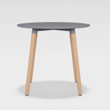TROMSO 80cm Round Dining Table Scandi Wooden Legs
