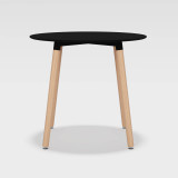 TROMSO 80cm Round Dining Table Scandi Wooden Legs