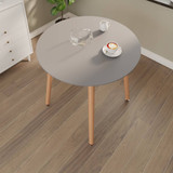 TROMSO 80cm Round Scandi Dining Table with Beech Wood Legs