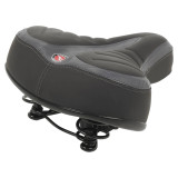 Black Premium Bike Wide Comfort Seat