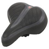 Black Premium Bike Wide Comfort Seat