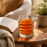 6/12x 250/320ml Modern Glass Mugs