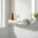 1/2 Pcs Floating Wall Shelf Mirror Display