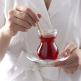 6pc 145ml Traditional Turkish Glass Tea Set