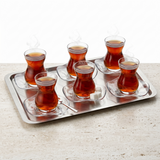 6pc 145ml Traditional Turkish Glass Tea Set