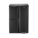 60L 3 Compartment Stainless Steel Recycling Bin