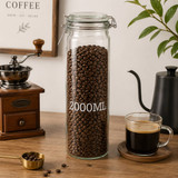 2000ml Clear Glass Storage Jar with Clamp Lid