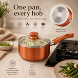 6 Piece Non Stick Copper Cookware Set