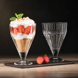 2/6 x 430ml Handcrafted Crystallin Glass Ice Cream Cups
