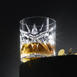 4/8 x 350ml Handcrafted Crystallin Whisky Cocktail Glasses