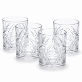 4/8 x 350ml Handcrafted Crystallin Whisky Cocktail Glasses