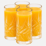 4/8 x 350ml Handcrafted Crystallin Whisky Cocktail Glasses