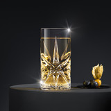 4/8 x 350ml Handcrafted Crystallin Whisky Cocktail Glasses