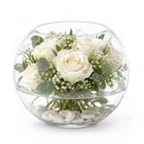 Clear Glass Bubble Vase Flower Fish Bowls