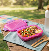 1/3/6x 600ml Airtight Lock Clip Lunch Box