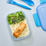 1/3/6x 600ml Airtight Lock Clip Lunch Box