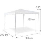 3x3m White Gazebo Garden Marquee